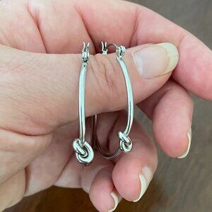 Evereve Knot Hoop Earrings